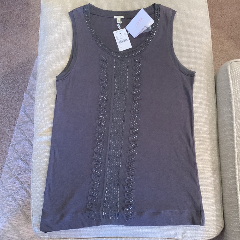J. Crew Beaded Tank